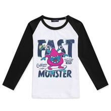 Boys Long Sleeve Tops Baby Boy T Shirt Cotton O-Neck Hipster Tshirts Fast Monster Print Girls T-Shirt Children Clothing S-XXXL 2024 - buy cheap