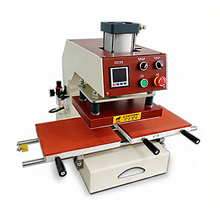 Máquina de transferencia de calor de prensa neumática para ropa, máquina de prensado en caliente, 23x30, 220V, HQS-3023, deslizante 2024 - compra barato