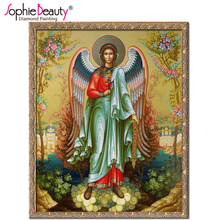 Sophie Beauty 5d Diy Square Diamond Painting Handcraft Mosaic Religion Pictures Rhinestones Cross Stitch Embroidery Icons Arts 2024 - buy cheap