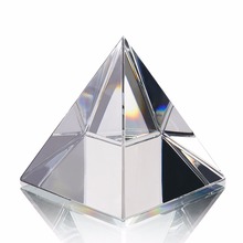 H & D-estatuillas de gran pirámide de cristal, adornos artesanales para la prosperidad, energía curativa, Egipto, pisapapeles egipcio, Feng Shui, 3,9 pulgadas 2024 - compra barato