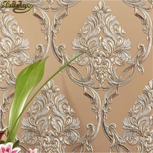 beibehang papel de parede 3D European embossed Damascus wallpaper for living room Bedroom non woven wall paper home lighting 2024 - buy cheap