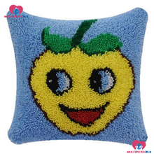 Foamiran for crafts Latch hook cushion"fruit"embroidery pillow latch hook kits canvas printing cross-stitch pillow crochet kits 2024 - buy cheap