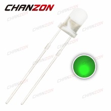 CHANZON 100pcs 3mm Green Diffused LED Diode Wide Angle Round LED 3 mm Light Emitting Diode Lamp Through Hole 20mA 3V Components 2024 - buy cheap