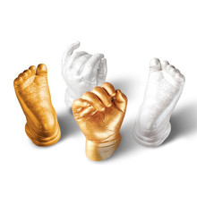 3D детская ручная печать ног Детская фотография Ручная Печать Детские сувениры для роста 2024 - купить недорого