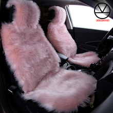 KAWOSEN 2 pcs/set Long Faux Fur Seat Cover, Universal Artificial Plush Car Seat Covers, 9 Color Cute Plush Seat Cushion LFFS02 2024 - buy cheap