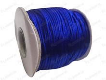 1.5mm Royalblue Rattail Satin Nylon Cord Chinese Knot Beading Cord+Macrame Rope  Bracelet Cords Accessories 80m/roll 2024 - buy cheap
