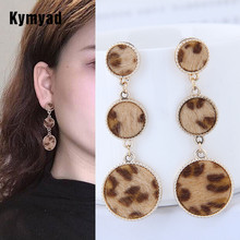 Kymyad brincos de pino quadrados femininos, joias statement cor dourada 2024 - compre barato