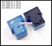 2pcs/Lot SONGLE Power Relay SLA-05VDC-SL-A,SLA-12VDC-SL-A,SLA-24VDC-SL-A,SLA-48VDC-SL-A 5V 12V 24V 48V 30A 5Pin T90 Brand New 2024 - buy cheap