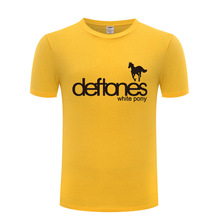 Punk Rock Deftones White Pony T Shirts Men Hip Hop Short Sleeve O Neck Cotton Man T-Shirt Cool Funny Streetwear Top Tee Big Size 2024 - buy cheap