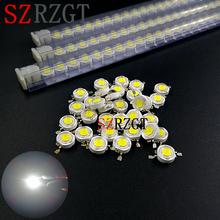 100 PCS de Alta Potência LEVOU Chip De 3 W SMD LED Branco Lâmpada para Projector Spotlight 2024 - compre barato