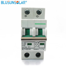 BULSUNSOLAR10pec 2 Pole 25a 32a 40a 50a 63a DC550V MCB DC Circuit Breaker Solar energy photovoltaic (pv) solar dc switch 2024 - buy cheap