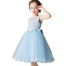 Dress Girl Elegant Lace Tutu Princess Dress Flower Girls Birthday Party Girl Dress Wedding Clothes for the New Year 3-12 Years 2024 - buy cheap