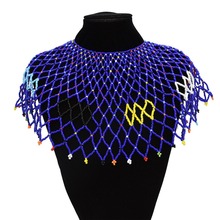 High Quality Egyptian 3 Colors Fashion Handmade Colorful Beaded Chain Statement Choker Bib Necklaces Beads Jewelry Vintage 2024 - buy cheap