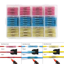 200Pcs Electrical Wire Connectors Splice Cable Crimping Terminals    Waterproof Heat Shrink Butt Connectors AWG 22-10 2024 - buy cheap