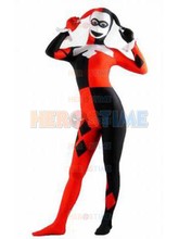 Harley Quinn Costume The Most Classic Halloween Spandex Fullbody Cosplay Party Show Suit Free Shipping 2024 - buy cheap