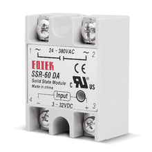 SINOTIMER SSR-60DA Solid State Relay SSR-80DA DC-AC Actually 3-32V DC TO 24-380V AC SSR 60A 80A 100A Relay with Plastic Cover 2024 - buy cheap