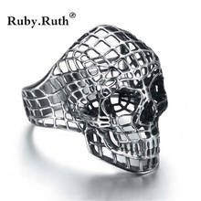 Stainless Steel Men Ring Hip Hop Wedding Rings for Women Male Punk Fashion Jewelry Skull Rings 2024 - buy cheap