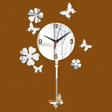 promotion  diy fashion real watch wall clock clocks style acrylic mirror sticker living room still life 2024 - buy cheap