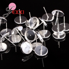 50pcs/lost 925 Sterling Silver  Stud Earring Components Pins Needles DIY Ear Findings Wholesale Low Price Fast Shipping 2024 - buy cheap