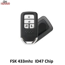 4 кнопки дистанционный ключ-брелок от машины FSK433MHz 47 чип для Honda 15 модель New Odyssey HON66 blade (AM) 2024 - купить недорого