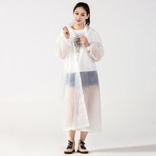 Модный женский плащ из ЭВА, утолщенный водонепроницаемый дождевик, женский прозрачный походный водонепроницаемый дождевик, костюм 2024 - купить недорого