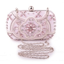 Luxury Women Bags Designer Evening Party Bag For Female pink Mini Sequins Clutch Bag Lady'S Handbag Purse Chain Crossbody Bag 2024 - buy cheap