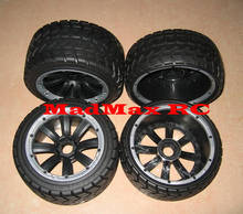 MadMax Top quality strong grip road  tarmac tire wheel set for HPI KM ROVAN BAJA 5B LOSI DBXL 2024 - buy cheap