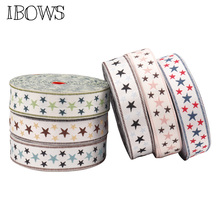 35mm 2yards Embroidered Ribbons Stars Jacquard DIY Apparel Wrapping Trim Sewing Accessories Clothes Decoration Tape 2024 - buy cheap