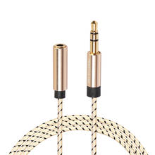 Удлинительный кабель для наушников 3,5 мм разъем папа-мама AUX аудио кабель для наушников компьютерный динамик громче 2024 - купить недорого