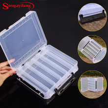 Sougayilang Plastic Double Sided High Quality Fishing Box Spinner Bait Minnow Popper Accessories Lure Case Fishing Tackle Box 2024 - buy cheap