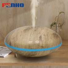 FUNHO 400ml Aroma Essential Oil Diffuser Ultrasonic Air Humidifier with Wood Grain LED Night Lights for Home 80001 2024 - buy cheap