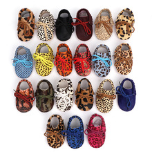 Genuine Leather Baby Shoes Leopard Soft Bottom Toddler Shoes First Walkers Boys Newborn Shoes Baby Moccasins 2024 - buy cheap