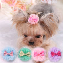 Flower Vision Pet Dog Hairpin Set Teddy Poodle Dog Clip Set Hair Accessories Hairpin Pet Wedding Headdress Pets Hair Accessories 2024 - buy cheap