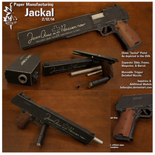 1:1 Scale Jackal  Pistol Paper Model Papercraft Gun DIY Toy Boy gift 2024 - buy cheap