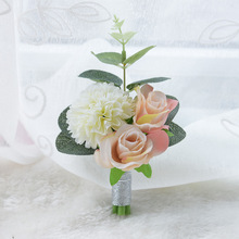 Ramillete de flores artificiales, ramillete para decoración de bodas, 10 unids/lote 2024 - compra barato