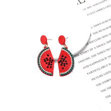New Oiling Dangle Drop Jewelry Earrings High Quality Metal Fruits Shaped Pendientes Accessories For Women Wholesale 2024 - buy cheap
