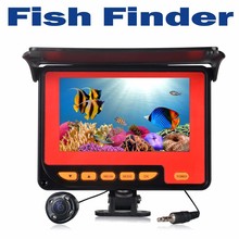 Видеокамера для подводной рыбалки с монитором 4,3 дюйма, видеокамера для рыбалки, набор для поиска рыбы с кабелем 20 м, 4 светильник 2024 - купить недорого