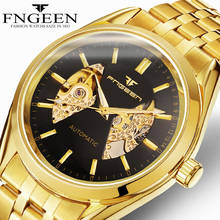 Reloj Hombre Luxury Steel Mechanical Wristwatch Top Quality Skeleton Tourbillon Automatic Watches 30M Waterproof Male Gold Watch 2024 - buy cheap