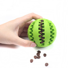 Pet Sof игрушки для собак игрушка забавный интерактивный эластичный шарик собака жевательная игрушка для собак зубной чистый шар пищи Экстра-жесткий резиновый мяч 2024 - купить недорого