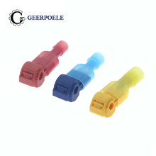 10 pcs/lot T-type Quick Wire Terminal Fast Clip Wire Crimp Connectors Breakage-free Cable Connector Wire Card Electric Clip 2024 - buy cheap