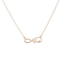 SMJEL New Couple Infinity Love Letter Necklace Eternity Necklace Infinity Sign Necklace Jewelry for Gifts Wholesale 10pcs-N097 2024 - buy cheap