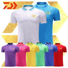 Camiseta de pesca transpirable para hombre, POLO de secado rápido, para senderismo, acampada, verano, Daiwa, 2019 2024 - compra barato