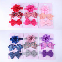 3PCS/lot Flower Bowknot Headbands Baby Girls Fashion Lovely Hair Band New Style Children Headwear Gift Accessories 2024 - buy cheap