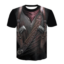 Новинка 2020, Мужская футболка Cloudstyle собственного дизайна, футболка с 3D рисунком пистолета воина, топы с принтом ножа в стиле Харадзюку, футболка с коротким рукавом для фитнеса 2024 - купить недорого