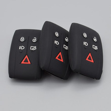 Capa de silicone para controle remoto, capa com 5 botões para chave de carro compatível com jaguar xf xfr xk xpainel 2024 - compre barato