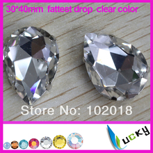 Free shipping! 14pcs fattest drop/pear shape fancy crystal point back strass crystal with metal claw rhinestones for wedding 2024 - buy cheap