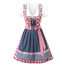 Women's German Bavarian Dirndl Oktoberfest Beer Girl Costume Halloween Carnival Party Maid Dress 2024 - buy cheap