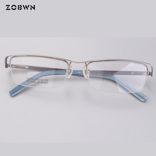 Classic half frame eyewear female men brand eyeglasses frame optical frame glasses woman for driving goggle anti blue spectacles 2024 - buy cheap