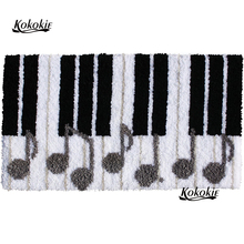 3d latch hook kits diy rug vloerklee diy tapijt cross stitch kits embroidery needlework sets piano floor mat cushion Crocheting 2024 - buy cheap