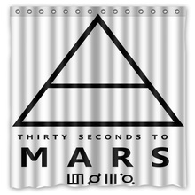 30 Seconds To Mars Shower Curtain Waterproof Fabric Curtain For The Bathroom Polyester Bath Screen Shower Room Product 180x180cm 2024 - buy cheap